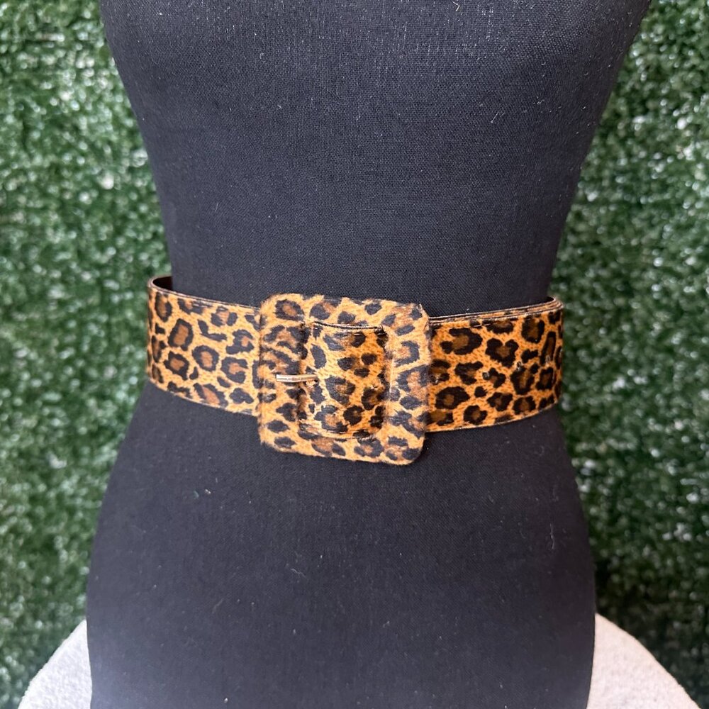 NEW Animal Print Faux Leather Belt